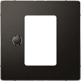 Merten Zentralplatte Uni Temperaturregler anthrazit, Retail