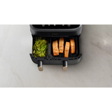 Philips Doppel-Heißluftfritteuse Airfryer Dual Basket  schwarz/kupfer, 2750 Watt, 2 Körbe 6 Liter + 3 Liter