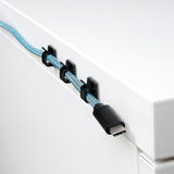 Sharkoon OfficePal Cable Organizer, Kabelmanagement schwarz, 136-teilig