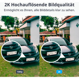 SwitchBot Outdoor Spotlight Cam 2K, Überwachungskamera weiß