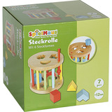 VEDES Steckbox rund mit sechs Steinen holz