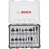 Bosch Fräser-Set, 15-teilig 8mm-Schaft