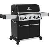 Broil King Gasgrill Baron 590 - BUNDLE schwarz/edelstahl, mit Seiten- und Heckbrenner, inkl. Gussplatte und Schutzhülle