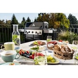 Broil King Gasgrill Baron 590 - BUNDLE schwarz/edelstahl, mit Seiten- und Heckbrenner, inkl. Gussplatte und Schutzhülle
