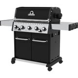 Broil King Gasgrill Baron 590 - BUNDLE schwarz/edelstahl, mit Seiten- und Heckbrenner, inkl. Gussplatte und Schutzhülle