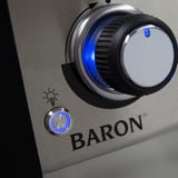 Broil King Gasgrill Baron 590 - BUNDLE schwarz/edelstahl, mit Seiten- und Heckbrenner, inkl. Gussplatte und Schutzhülle