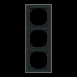 Busch-Jaeger Rahmen dreifach mit Dekorring chrom, Retail