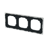 Busch-Jaeger Rahmen dreifach mit Dekorring chrom, Retail