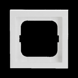 Busch-Jaeger Rahmen einfach für Schalter, Taster und Steckdosen, future linear, Typ 1721-184K weiß (glänzend), Retail