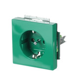 Busch-Jaeger Schutzkontakt Steckdosen Einsatz grün, Retail