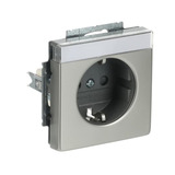 Busch-Jaeger Schutzkontaktsteckdose Einsatz edelstahl, Retail