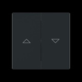 Busch-Jaeger Wippe Jalousie Pfeil auf ab schwarz, Retail