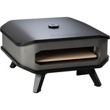 Cozze Pizzaofen 13", mit Thermometer schwarz/grau, für Pizzen bis ca. Ø 34cm