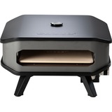 Cozze Pizzaofen 13", mit Thermometer schwarz/grau, für Pizzen bis ca. Ø 34cm