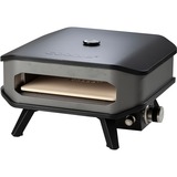 Cozze Pizzaofen 13", mit Thermometer schwarz/grau, für Pizzen bis ca. Ø 34cm