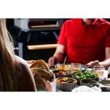 Cozze Pizzaofen 13", mit Thermometer schwarz/grau, für Pizzen bis ca. Ø 34cm