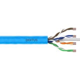 Digitus Professional Cat.6a U/UTP Verlegekabel simplex, B2ca blau, 500 Meter Trommel
