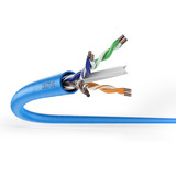 Digitus Professional Cat.6a U/UTP Verlegekabel simplex, B2ca blau, 500 Meter Trommel