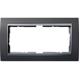 Gira Abdeckrahmen 2-fach Event, Abdeckung anthrazit, Retail