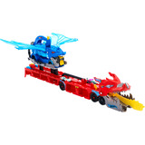 Hot Wheels City Ultimativer 2-in-1 Drachen Transporter, Spielfahrzeug 