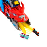 Hot Wheels City Ultimativer 2-in-1 Drachen Transporter, Spielfahrzeug 