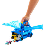 Hot Wheels City Ultimativer 2-in-1 Drachen Transporter, Spielfahrzeug 
