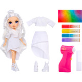 MGA Entertainment Rainbow High Air Brush & Create - Purple Eyes, Puppe 