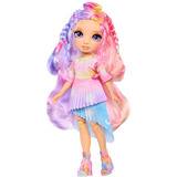 MGA Entertainment Rainbow High Air Brush & Create - Purple Eyes, Puppe 