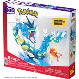 Mattel MEGA Pokémon Magikarp Evolution Set, Konstruktionsspielzeug mit 2 Actionfiguren, 411 Teile