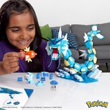 Mattel MEGA Pokémon Magikarp Evolution Set, Konstruktionsspielzeug mit 2 Actionfiguren, 411 Teile