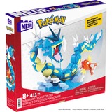 Mattel MEGA Pokémon Magikarp Evolution Set, Konstruktionsspielzeug mit 2 Actionfiguren, 411 Teile