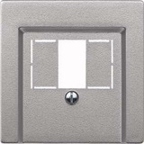 Merten Zentralplatte Aluminium für Telekommunikations-Anschlussdose Typ 297960 aluminium, Retail