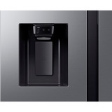 Samsung RS70F64KDFEF, Side-by-Side edelstahl (dunkel), AI Energy Mode, Festwasseranschluss