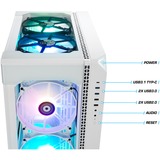 Thermaltake Ganymed V2 Snow, Gaming-PC weiß/transparent, Windows 11 Home 64-Bit