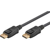 goobay Kabel DisplayPort Stecker > DisplayPort Stecker, 8K / 120Hz schwarz, 1 Meter, 40 Gbit/s, DisplayPort 2.0 / 2.1