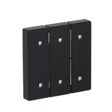 0 Wippe dreifach Elektroniktaster schwarz, Retail