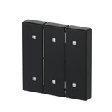 0 Wippe dreifach Elektroniktaster schwarz, Retail