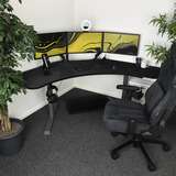 Arozzi Arena Angelo, Gaming-Tisch schwarz, Pure Black