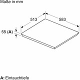 Bosch PIX645HC1E Serie 6, Autarkes Kochfeld schwarz/edelstahl, 60 cm