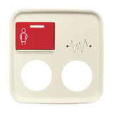 Busch-Jaeger Busch-J. Zentralscheibe weiá Licht-Ton-Ru 2548-071 D-212-101, Rahmen weiß, Retail