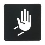 Busch-Jaeger Piktogramm Größe 43,3 x 43,3 mm Kunststofffolie, Dekoration silber, Retail