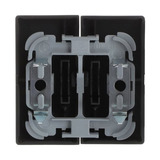 Busch-Jaeger Wippe matt zweiteilig schwarz, Retail