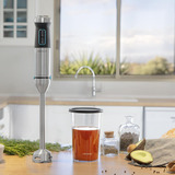 Cecotec Stabmixer Power TitanBlack 1500 XL edelstahl/schwarz, 1.500 Watt