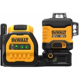 DEWALT Akku-Multilinienlaser 3x360° DCE089D1G18, 18Volt, Kreuzlinienlaser schwarz/gelb, mit grünen Laserlinien