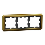 Merten D-Antik Metallrahmen dreifach gold, Retail
