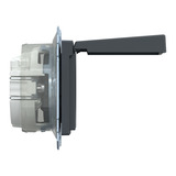 Merten Schutzkontaktsteckdose mit Klappdeckel anthrazit, Retail