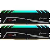 Mushkin DIMM 32 GB DDR4-4000 (2x 16 GB) Dual-Kit, Arbeitsspeicher schwarz, MLA4C400JNNM16GX2, Redline Lumina RGB, INTEL XMP