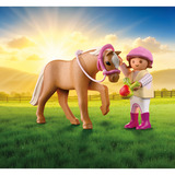 PLAYMOBIL 71887 DuoPack Mädchen mit Pony, Konstruktionsspielzeug 