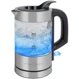 ProfiCook Glas-Wasserkochher PC-WKS 1228 G, Wasserkocher edelstahl/schwarz, 0,5 Liter