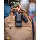 goobay Powerbank 10.000 mAh, integriertes USB-C Kabel 13cm, 20 Watt schwarz, 10 Ah, 1x USB-A, 2x USB-C, PD, QC